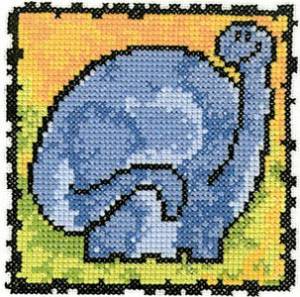 Схема Серия «Смешные животные» Голубой динозавр