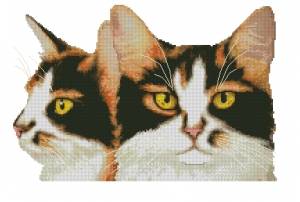Схема Трехцветная кошка / Calico Cat