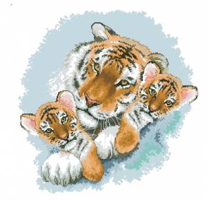 Схема Сибирские тигры / Siberian Snuggle