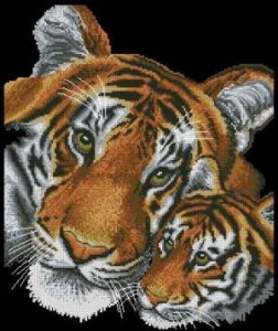 Схема Тигр и тигрёнок