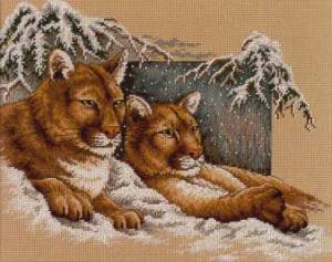 Схема Снежные пумы / Snowy cougars