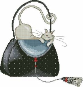 Схема Кошечка в сумочке