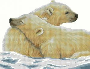 Схема Арктическая любовь (Белые медведи)