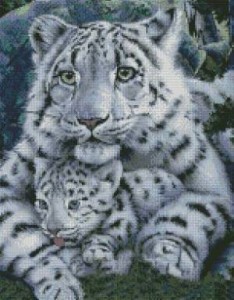 Схема Белая тигрица с тигренком