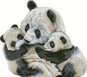 Схема Мишки панда. Материнская любовь