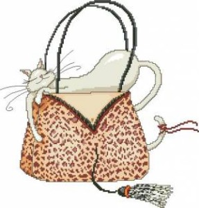 Схема Кошечка в леопардовой сумочке