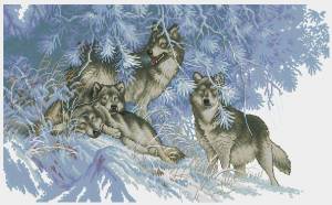 Схема Зимнее время волков
