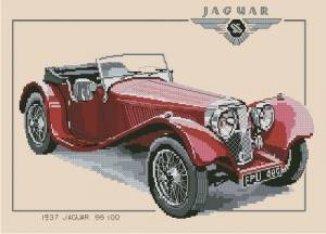Схема Ягуар / Jaguar SS100 1937