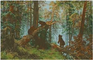 Схема Утро в сосновом лесу (Иван Шишкин)