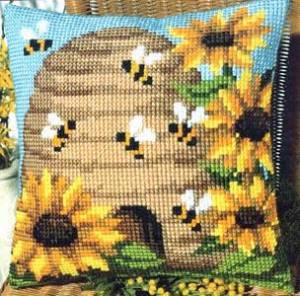 Схема Улей и пчелы. Подушка