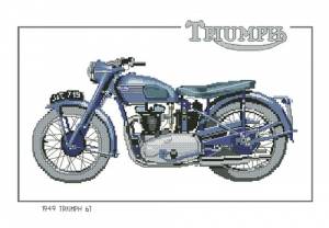 Схема Мотоцикл / Triumph 6T CTR194 — 1949