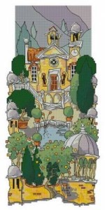 Схема Тосканский сад. Фонтан