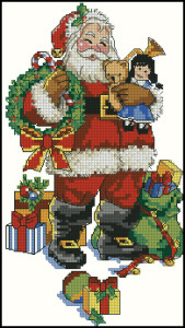 Схема Дед Мороз с подарками