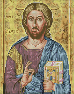 Схема Икона Иисус Христос / Icono Jesucristo - Cuadros