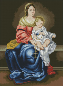 Схема Мадонна с младенцем 