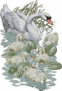 Схема Лебеди и птенцы