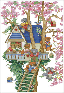 Схема Дом мишек на дереве