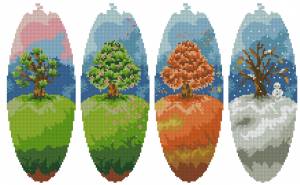 Схема Сезонные деревья-панельки