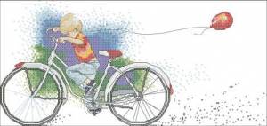 Схема Мальчик на велосипеде