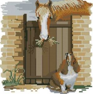 Схема Лошадь и собака