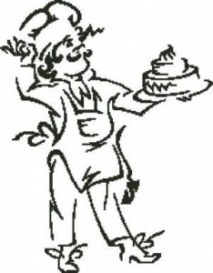 Схема Повар с тортом