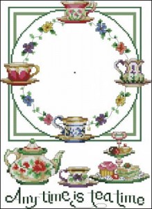 Схема Часы Утренний чай