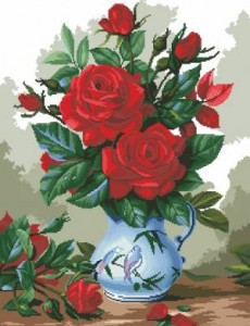 Схема Розы в вазе