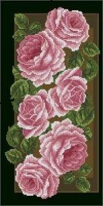 Схема Панель с розами