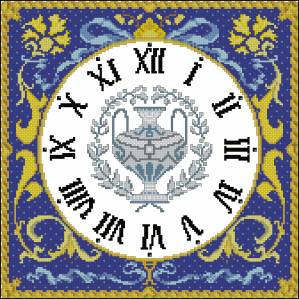 Схема Часики Античная мозаика
