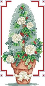 Рождественское розовое дерево