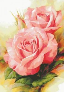 Схема Розовые розы