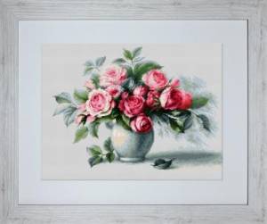Схема Этюд с чайными розами