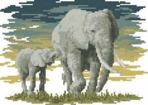 Схема Африканские слоны